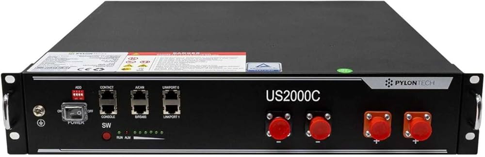 Pylontech US2000C باتری لیتیوم ۴۸ ولتی با ظرفیت ۲.۴ کیلووات‌ساعته